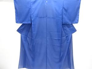 未使用品　駒絽一つ紋色無地着物